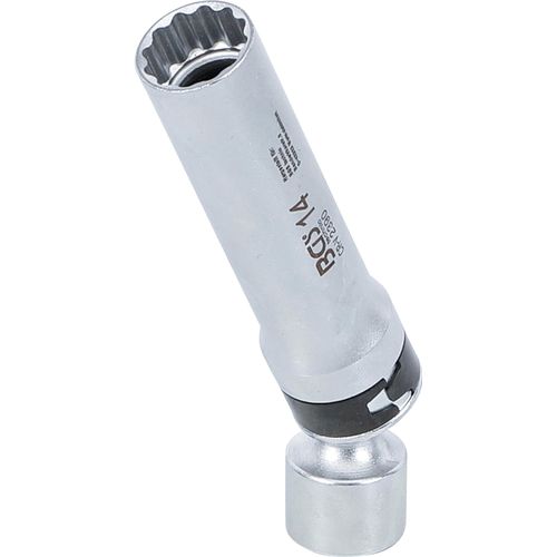 BGS 2390 | Spark Plug Socket, 12-point, with Retaining Spring | 10 mm (3/8") Drive | 14 mm