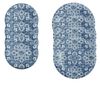 Atlantic Blue - Melamine/Plastic 8 Piece Dinner & Side Plate - Set for 4