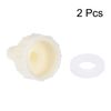 sourcing map ABS Hose Barb Fitting Coupler, 8mm Barb x G1/2 Female Thread Pipe Adapter, White 2Pcs