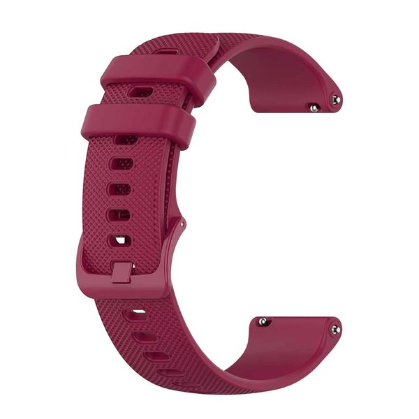 OcioDual Silicone Watch Straps with Quick Release for Smart Watch and Traditional Universal Replacement for Men and Women, 20mm-22mm-18mm, burgundy, 20mm, 0.79 inches (20