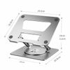 VeroMan Tablet Stand Laptop Stand Foldable Height Angle Adjustment Posture Improvement Portable Ergonomic Design (Black)