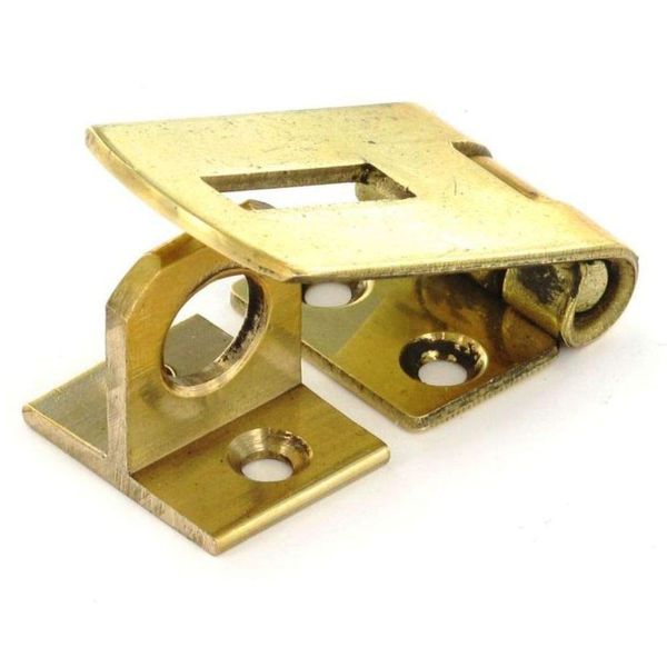 Pair of Solid Brass Hasp & Staple for Cupboard/Cabinet Door – 2 x 38mm