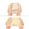 Mesh Wig Caps Crochet Wig Caps with Combs for Making Wigs (Beige 2 pcs)