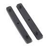 Tbest Rear Bumper Reflector, 1 Pair, Black, T5 2003-2011, 7E0945105