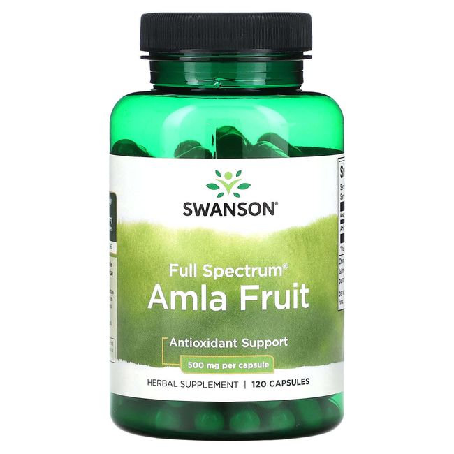 2 X Swanson, Full Spectrum Amla Fruit, 500 mg, 120 Capsules