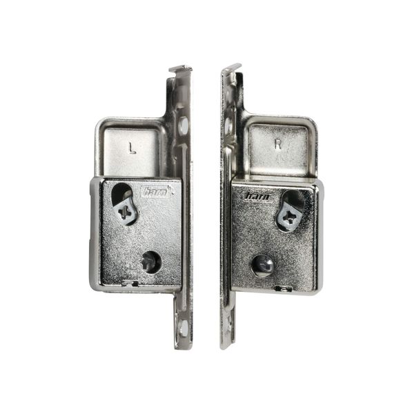 Rok Hardware Harn Impaz Drawer Box Slide Runner Left/Right Clip On Screw On Front Fixing Bracket Pair (1 Pair, Left/Right)