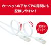 ORIGINALBASIC OB-L6A1-2000FL-WH LAN Cable [20m/Category 6A/Flat] White