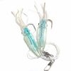 5pks 4.5" Fishing Ling Cod Rig Twin Bulb Squid Lingcod Rockfish Random Mix Color