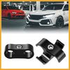Partuto 3pcs AN4 Car Hose Separator Clamp Fuel Line Connector Black Replacement