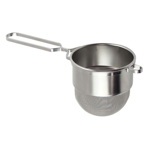 Beaumont Stainless Steel Strainer, Silver, Gorky, Mesh, 9.5 x 3.8 x 19.8 cm, 70 g