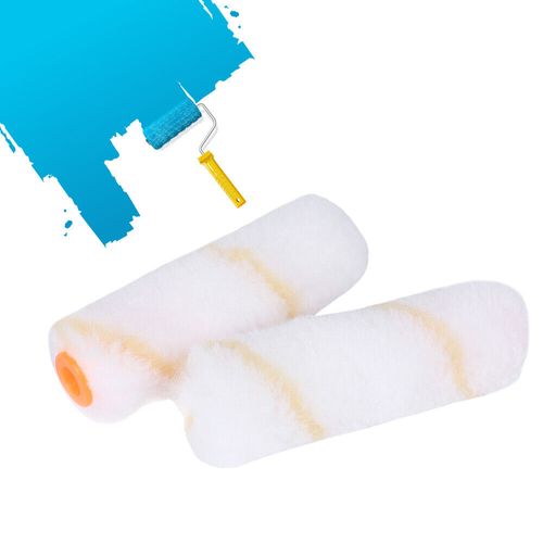 30 Rolls 4" inch Mini Paint Roller Covers Refill Gold Stripe Soft Woven 1/2" Nap