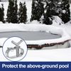 4 Pieces Summer Pool Covers Winch for Above Ground Pools Rustproof Swimming Pool Cover Winch