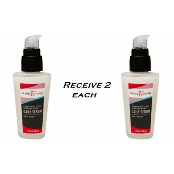 2 each Studio 35 Beauty Regenerating Daily Serum Fragrance Free - 1.7 fl oz