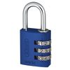 Padlock Combination Aluminum 30mm Blue