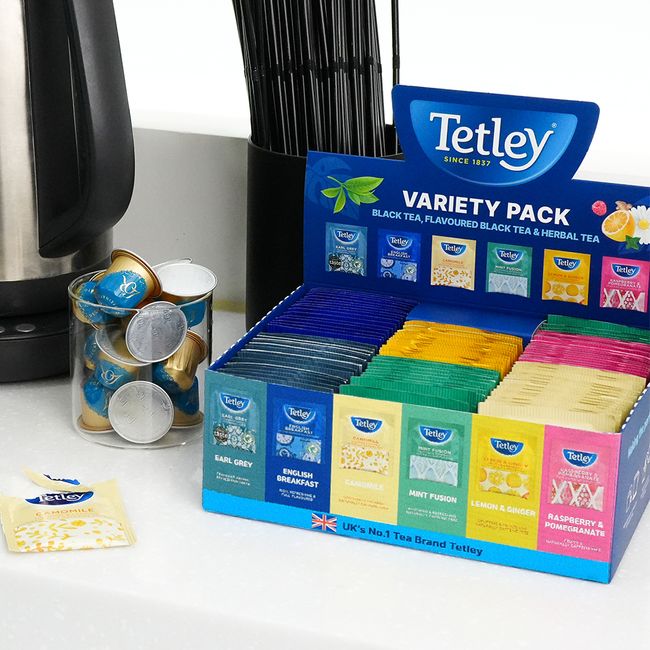 N Guaranteed Arrival Tetley Tea Collection 90 Tea Bag Gift Set