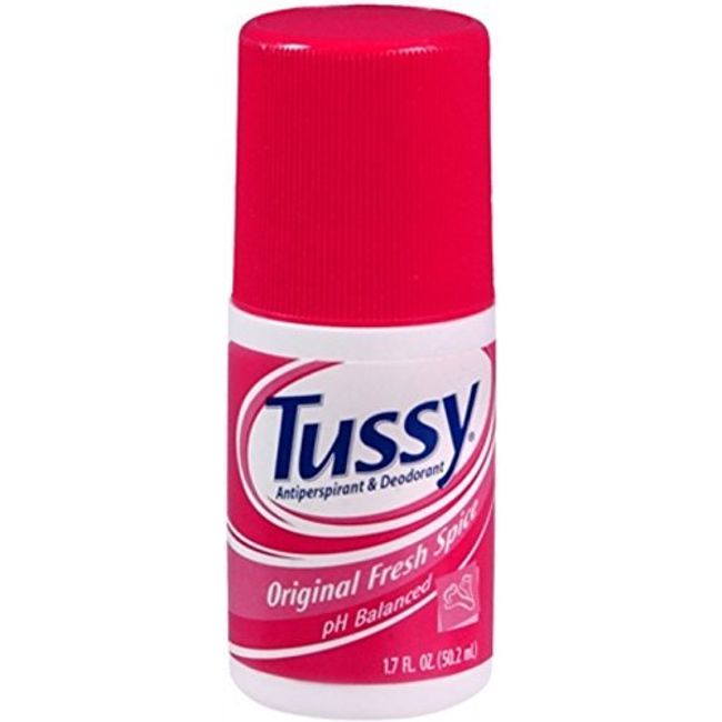 Tussy Anti-Perspirant Deodorant Roll-On Original, Fresh Spice 1.70 oz (Pack of 8) by Tussy