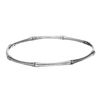 Silverly Women's 925 Sterling Silver Round Bamboo Joint Stackable Bangle Bracelet
