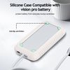 AWINNER Compatible for Apple Vision Pro Battery Case, Silicone Protective Cover, Anti-Scratch, Fall-Proof, Soft Case (Starlight)