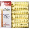 Annie Snap on Rollers #1002, 12 Count Yellow Medium 3/4 Inch (2 Pack)