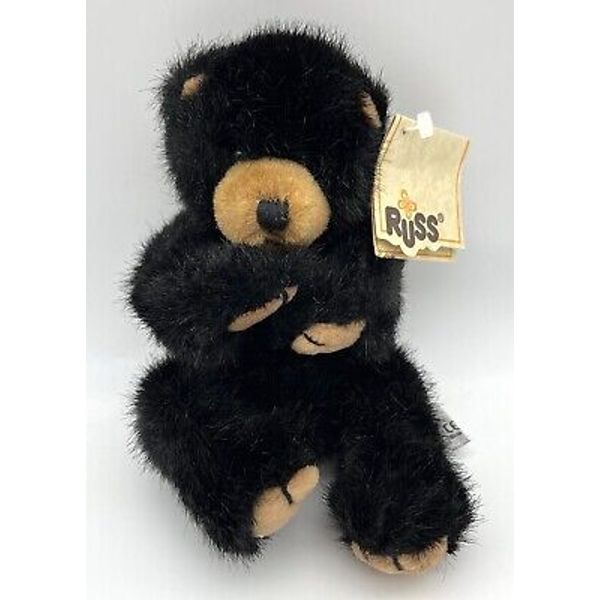 NWT Russ Berrie “Blacky” the Black Bear Plush Toy