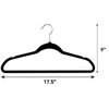 Elama Hangers Heavy Duty Clothes Hanger Set, Black