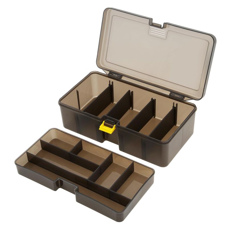 20 tackle box with fold out trays Flambeau Outdoors 6383 3-Tray Box, 32 Compartments, Red and Gray The Flambeau Classic 2 Flambeau Classic 2-Tray Tackle Box