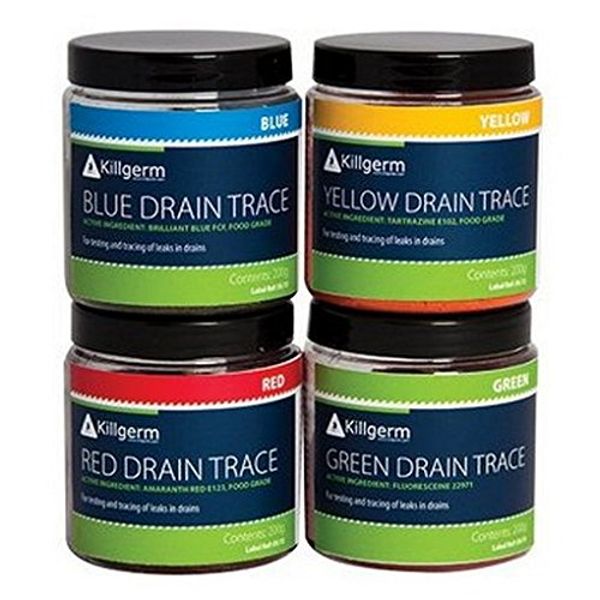 Drain Tracing Dyes - For testing and tracing leaks in drains - Blue