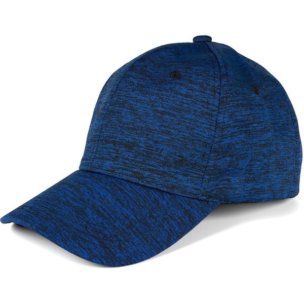 styleBREAKER Unisex Baseball Cap mit melierter Oberfläche, 6-Panel Basecap, Klettverschluss verstellbar 04023083, Farbe:Blau meliert