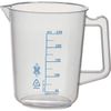 TRUSCO HPB-250 Polypropylene Blue Scale Beaker, 8.5 fl oz (250 ml) (with handle)