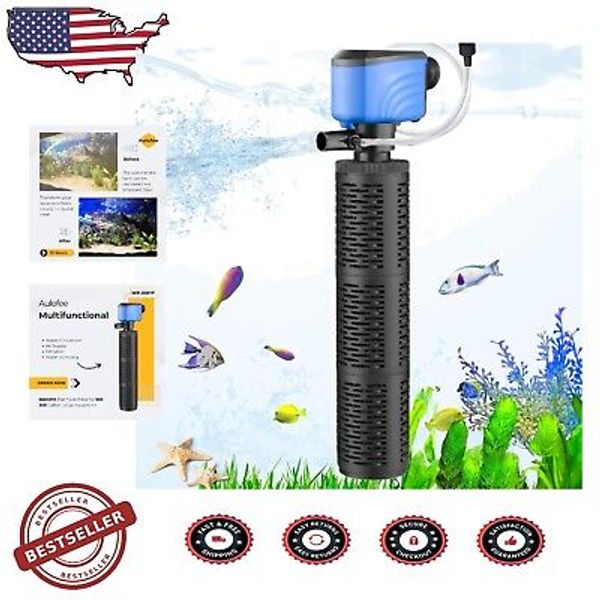 660 GPH Submersible Aquarium Filter for 100-300 Gallon Tanks – Whisper Quiet