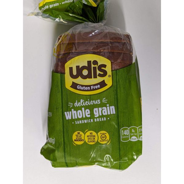 Udi's Delicious Gluten-Free MultiGrain Bread, 12 Oz Loaf [Case of 8]