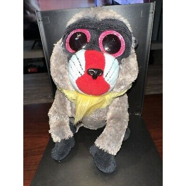 Ty Beanie Boos Wasabi Baboon Monkey 6” Plush Stuffed Animal Toy Rare Collectible