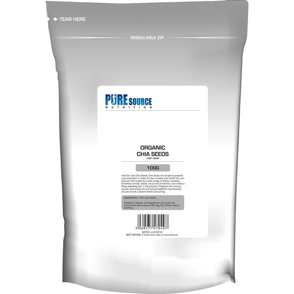 Pure Source Nutrition Chia Seeds 300g (White Label)