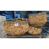 Water Hyacinth Woven Decorative Basket Sets - NEW