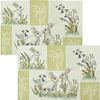 Sander Bunnies Patch Placemat Set of 2 Tapestry Light Green Size 32 x 48 cm