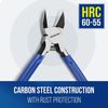 WORKPRO 2PC Wire Cutters 6 Inch Precision Flush Cutter Spring Loaded Side Pliers