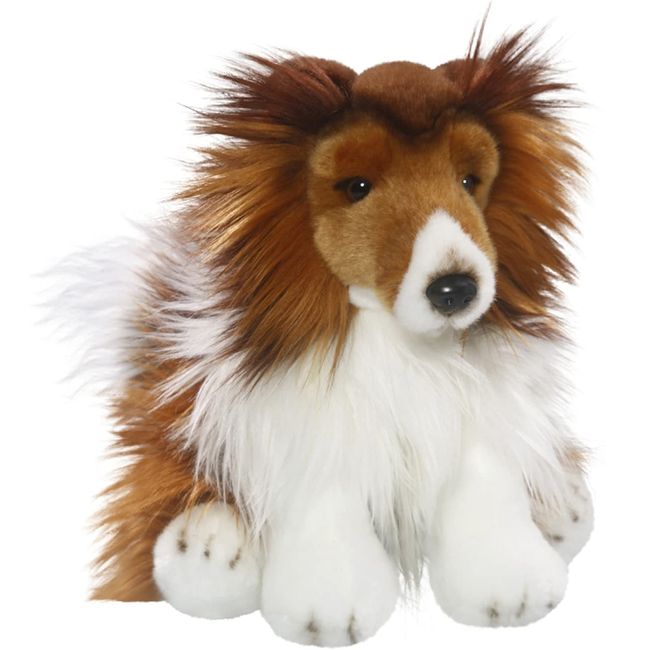 Rough Collie Dog 10 inches, 25cm, Plush Toy, Soft Toy, Stuffed Animal 3345
