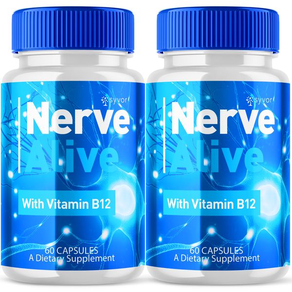 Nerve Alive Advanced Nerve Support Formula Max Strength Vitamin 120 Capsules