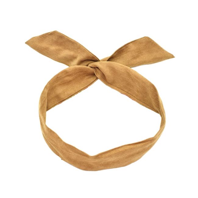 Duories Vintage Stirnbänder Damen,Haarband Kopfband Frauen Haarbänder Bow Flexibler Eisendraht Biegbar Stirnband Haarreif mit Schleife, Retro Haarschmuck Haare Zubehör für Damen Mädchen,Khaki