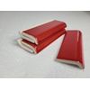 Candy Apple Red Ceramic Tile Mud Cap Subway Trim Mudcap Mid Century Modern