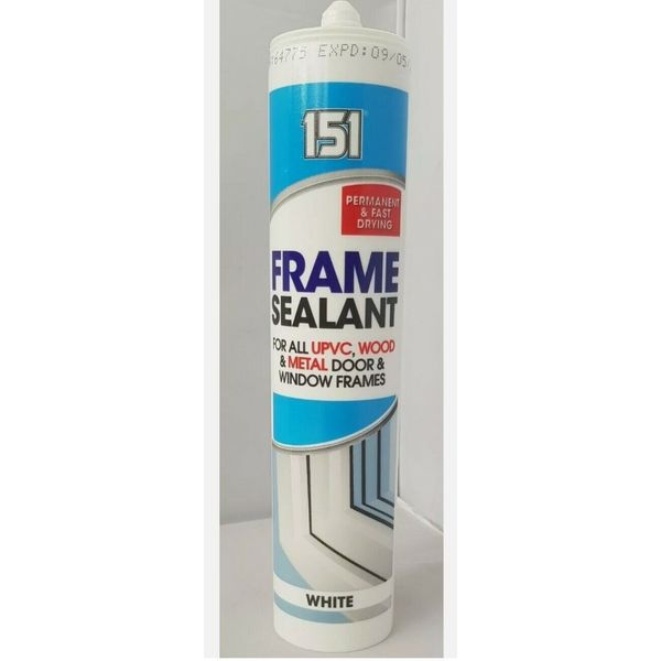 Door & Window Frame Sealant, White, 280ml, DIY, Home Improvement, UPC/WOOD/METAL