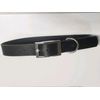 leather dog collar large black
