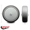 SCC - 6" Thermoplastic Rubber Wheel Only - 3/8" Bore - 300 lbs Capacity