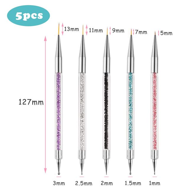 3pcs Different Color Thick (7mm)+ Thin (1.5mm) Both Ends Permanent Marker  Pen