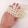 Extra Large Bead 12mm Ivory Pearl Garland String Reel 3 Yard Length