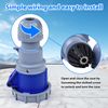 250V 16A 2P+E Industrial Adapter, 3pin CEE Plug/Socket Adapter IP67 Waterproof Flame-Retardant Electrical Engineering Socket Coupling Connector (Socket)
