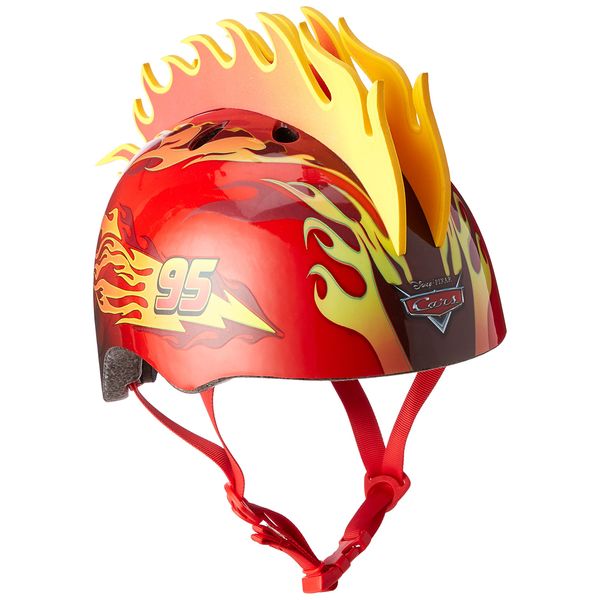 Bell 7082369 Child Cars 3D Flame Hawk Multi-Sport Helmet, Red , Child (5-8 yrs.)