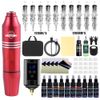 Beginner Wireless Coreless Motor Tattoo Gun Machine Pen Ink Needle Kit 1200mAh