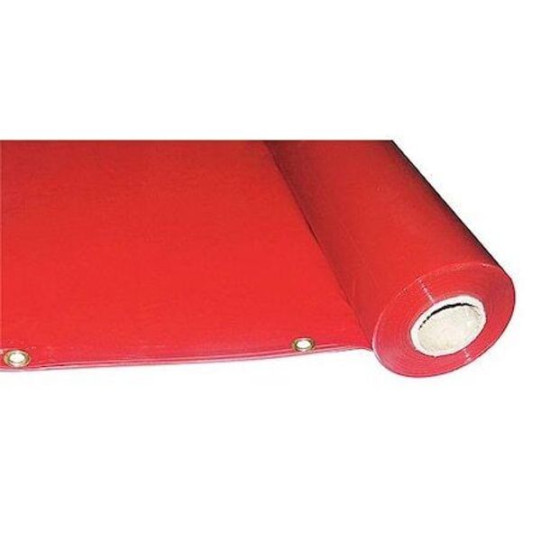 Zoro Select 22Rn53 Welding Curtain Roll,75 Ft. W,5 Ft.,Red