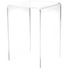 Plymor Clear Acrylic Vertical Square Display Riser, 6" H x 4" W x 4" D (1/8" thick) (3 Pack)